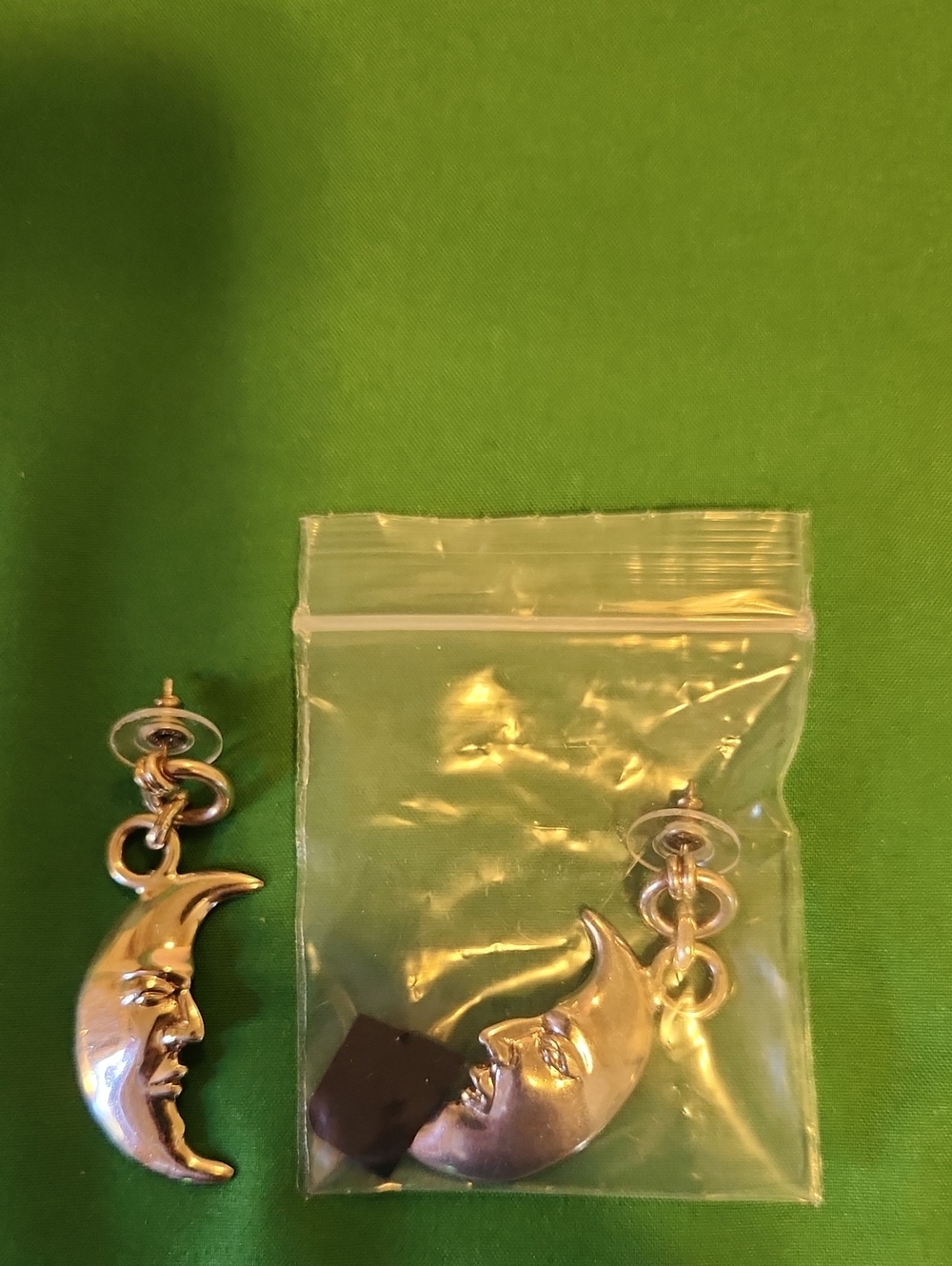 🔥Silver Crescent Moon Drop Earrings ☆Solid 925☆- Women's Jewelry